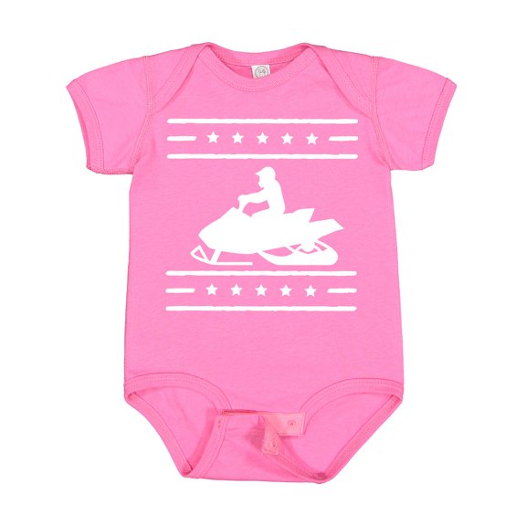 Inktastic Snowmobile Gift Silhouette Boys or Girls Baby Bodysuit