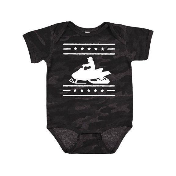 Inktastic Snowmobile Gift Silhouette Boys or Girls Baby Bodysuit