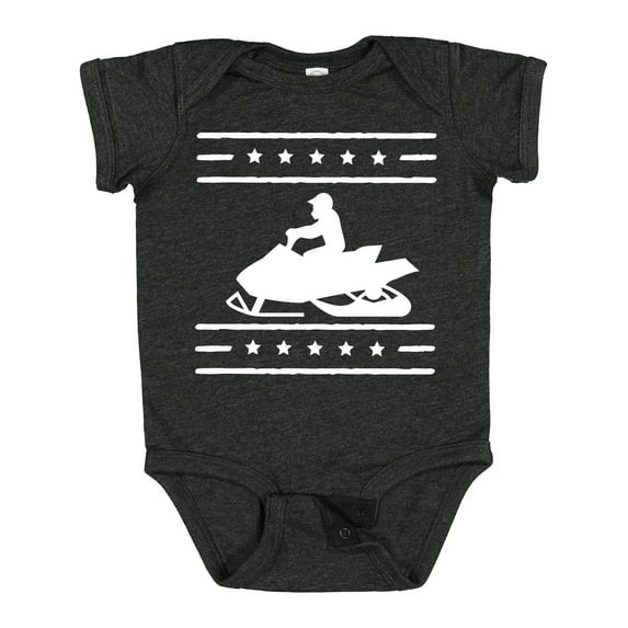 Inktastic Snowmobile Gift Silhouette Boys or Girls Baby Bodysuit