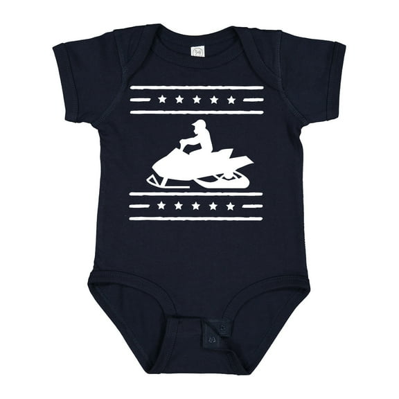 Inktastic Snowmobile Gift Silhouette Boys or Girls Baby Bodysuit