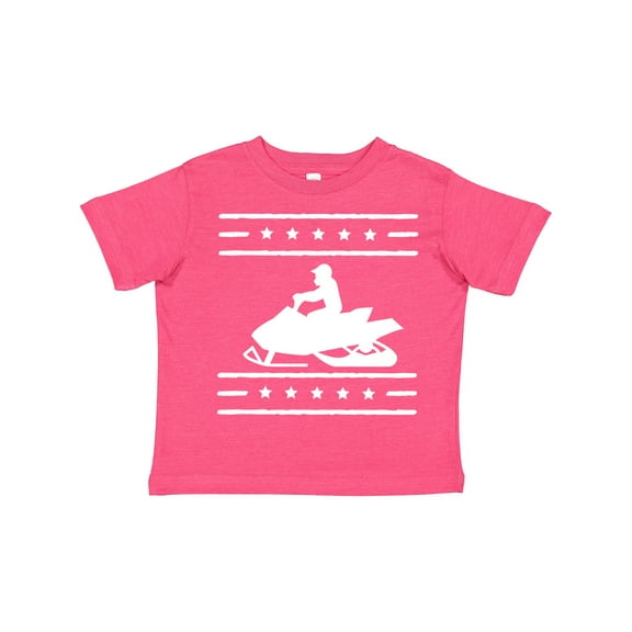 Inktastic Snowmobile Gift Silhouette Boys or Girls Toddler T-Shirt