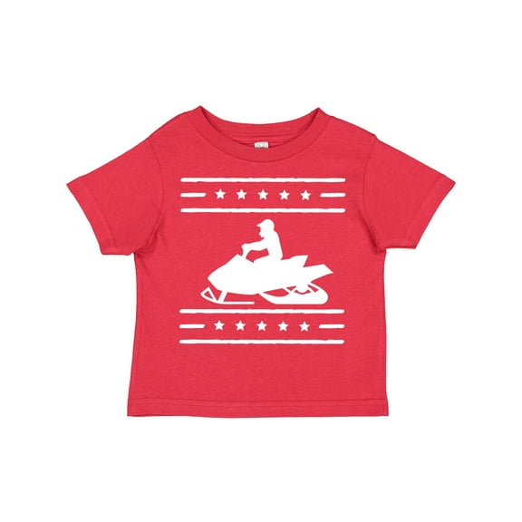 Inktastic Snowmobile Gift Silhouette Boys or Girls Toddler T-Shirt