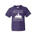 thumbnail image 1 of Inktastic Snowmobile Gift Silhouette Youth T-Shirt, 1 of 5