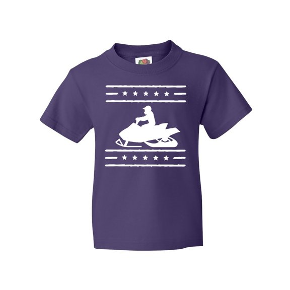 Inktastic Snowmobile Gift Silhouette Youth T-Shirt