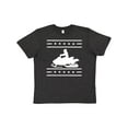 thumbnail image 1 of Inktastic Snowmobile Gift Silhouette Youth T-Shirt, 1 of 5