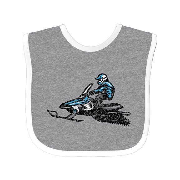 Inktastic Snowmobile Ideas Boys or Girls Baby Bib