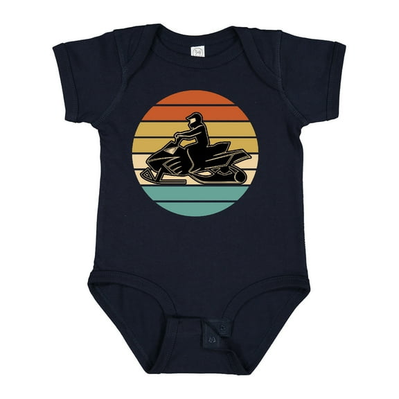 Inktastic Snowmobile Retro Sunset Boys or Girls Baby Bodysuit