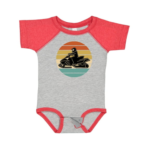 Inktastic Snowmobile Retro Sunset Boys or Girls Baby Bodysuit
