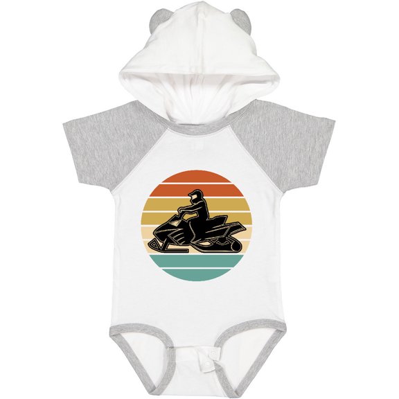 Inktastic Snowmobile Retro Sunset Boys or Girls Baby Bodysuit