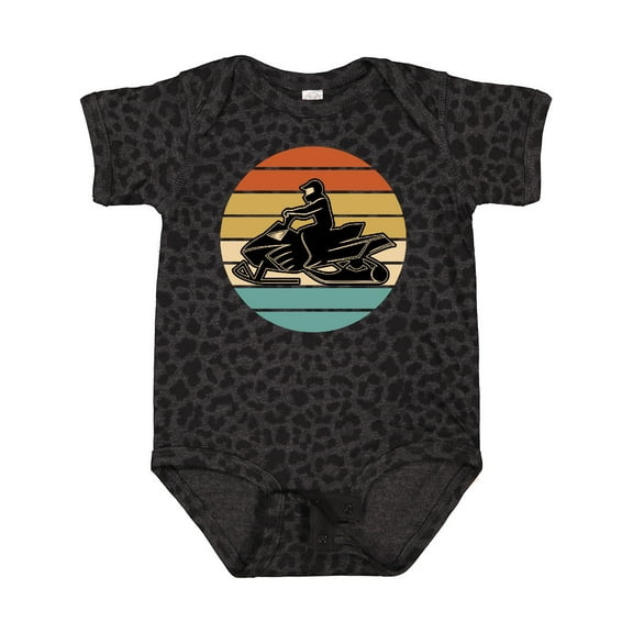 Inktastic Snowmobile Retro Sunset Boys or Girls Baby Bodysuit
