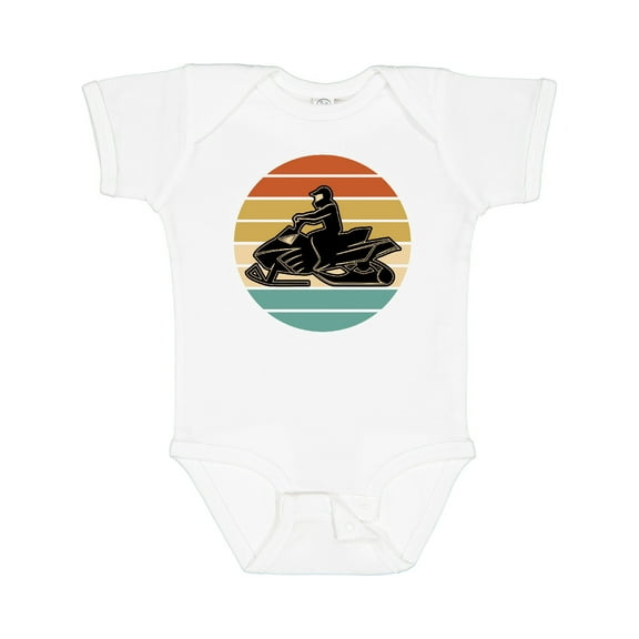 Inktastic Snowmobile Retro Sunset Boys or Girls Baby Bodysuit