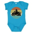 thumbnail image 1 of Inktastic Snowmobile Retro Sunset Boys or Girls Baby Bodysuit, 1 of 5