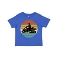 thumbnail image 1 of Inktastic Snowmobile Retro Sunset Boys or Girls Toddler T-Shirt, 1 of 5