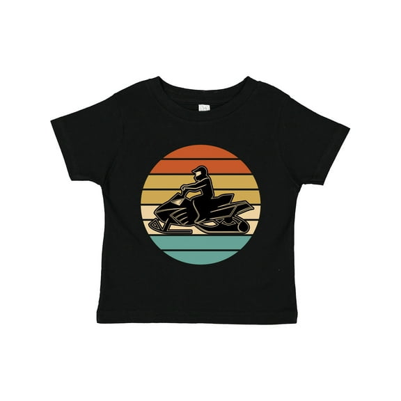 Inktastic Snowmobile Retro Sunset Boys or Girls Toddler T-Shirt