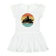 thumbnail image 1 of Inktastic Snowmobile Retro Sunset Girls Baby Dress, 1 of 5
