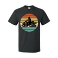 thumbnail image 1 of Inktastic Snowmobile Retro Sunset T-Shirt, 1 of 5