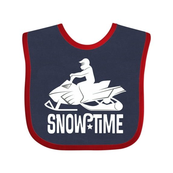 Inktastic Snowmobile Rider Snowmobiling Boys Baby Bib