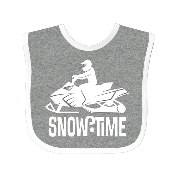 Inktastic Snowmobile Rider Snowmobiling Boys Baby Bib
