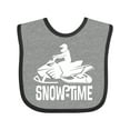 thumbnail image 1 of Inktastic Snowmobile Rider Snowmobiling Boys Baby Bib, 1 of 4