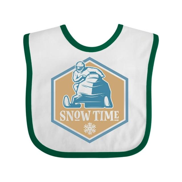 Inktastic Snowmobile Rider Snowmobiling Gift Boys Baby Bib
