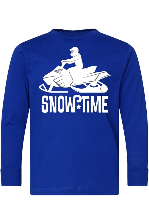 Snowmobile Rider Snowmobiling Long Sleeve Youth T-Shirt