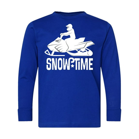 Inktastic Snowmobile Rider Snowmobiling Long Sleeve Youth T-Shirt