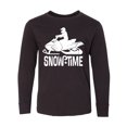thumbnail image 1 of Inktastic Snowmobile Rider Snowmobiling Long Sleeve Youth T-Shirt, 1 of 5
