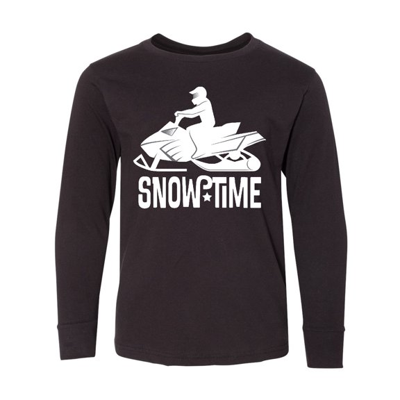 Inktastic Snowmobile Rider Snowmobiling Long Sleeve Youth T-Shirt