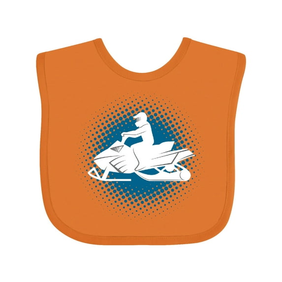 Inktastic Snowmobile Winter Extreme Sports Boys Baby Bib