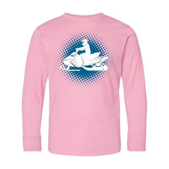 Inktastic Snowmobile Winter Extreme Sports Long Sleeve Youth T-Shirt