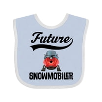 Inktastic Snowmobiling Future Snowmobiler Boys or Girls Baby Bib
