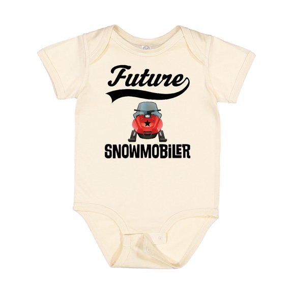 Inktastic Snowmobiling Future Snowmobiler Boys or Girls Baby Bodysuit