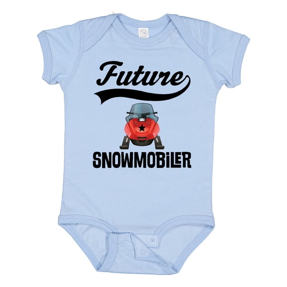Inktastic Snowmobiling Future Snowmobiler Boys or Girls Baby Bodysuit