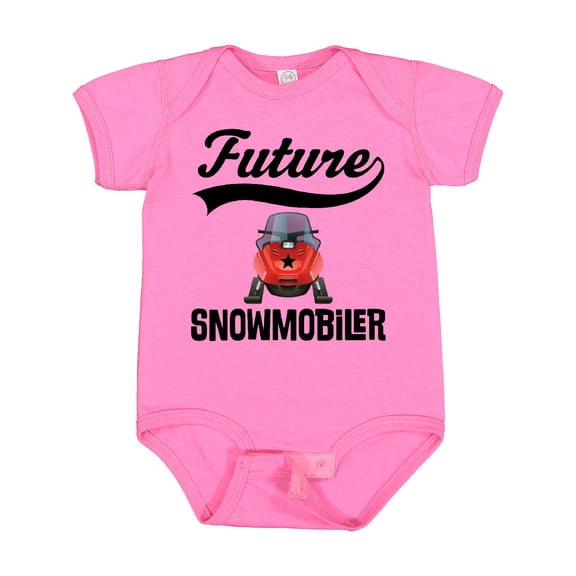Inktastic Snowmobiling Future Snowmobiler Boys or Girls Baby Bodysuit