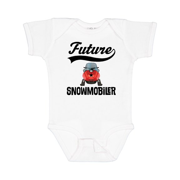 Inktastic Snowmobiling Future Snowmobiler Boys or Girls Baby Bodysuit