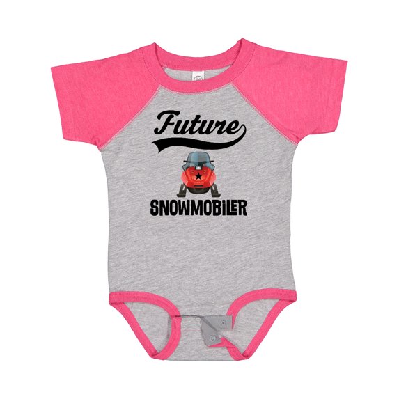 Inktastic Snowmobiling Future Snowmobiler Boys or Girls Baby Bodysuit