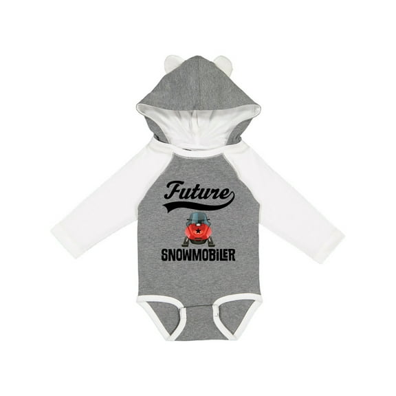 Inktastic Snowmobiling Future Snowmobiler Boys or Girls Long Sleeve Baby Bodysuit