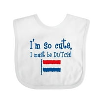 Inktastic So Cute Dutch Boys or Girls Baby Bib
