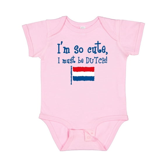 Inktastic So Cute Dutch Boys or Girls Baby Bodysuit