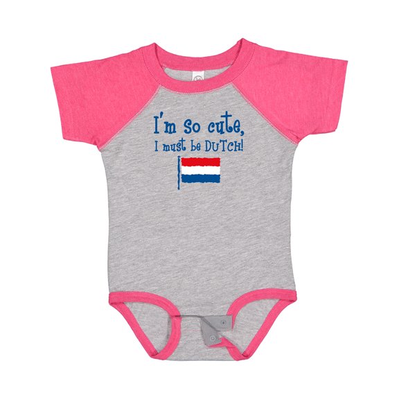 Inktastic So Cute Dutch Boys or Girls Baby Bodysuit