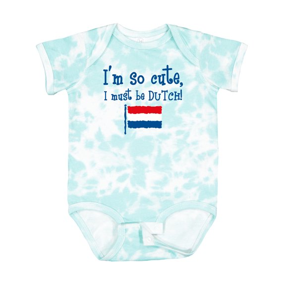 Inktastic So Cute Dutch Boys or Girls Baby Bodysuit