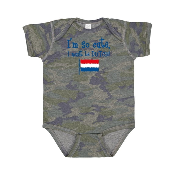 Inktastic So Cute Dutch Boys or Girls Baby Bodysuit