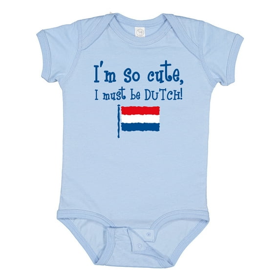 Inktastic So Cute Dutch Boys or Girls Baby Bodysuit