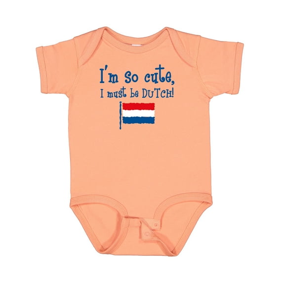 Inktastic So Cute Dutch Boys or Girls Baby Bodysuit