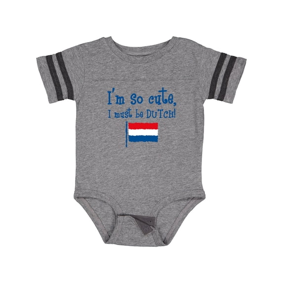 Inktastic So Cute Dutch Boys or Girls Baby Bodysuit