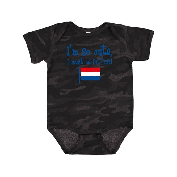 Inktastic So Cute Dutch Boys or Girls Baby Bodysuit