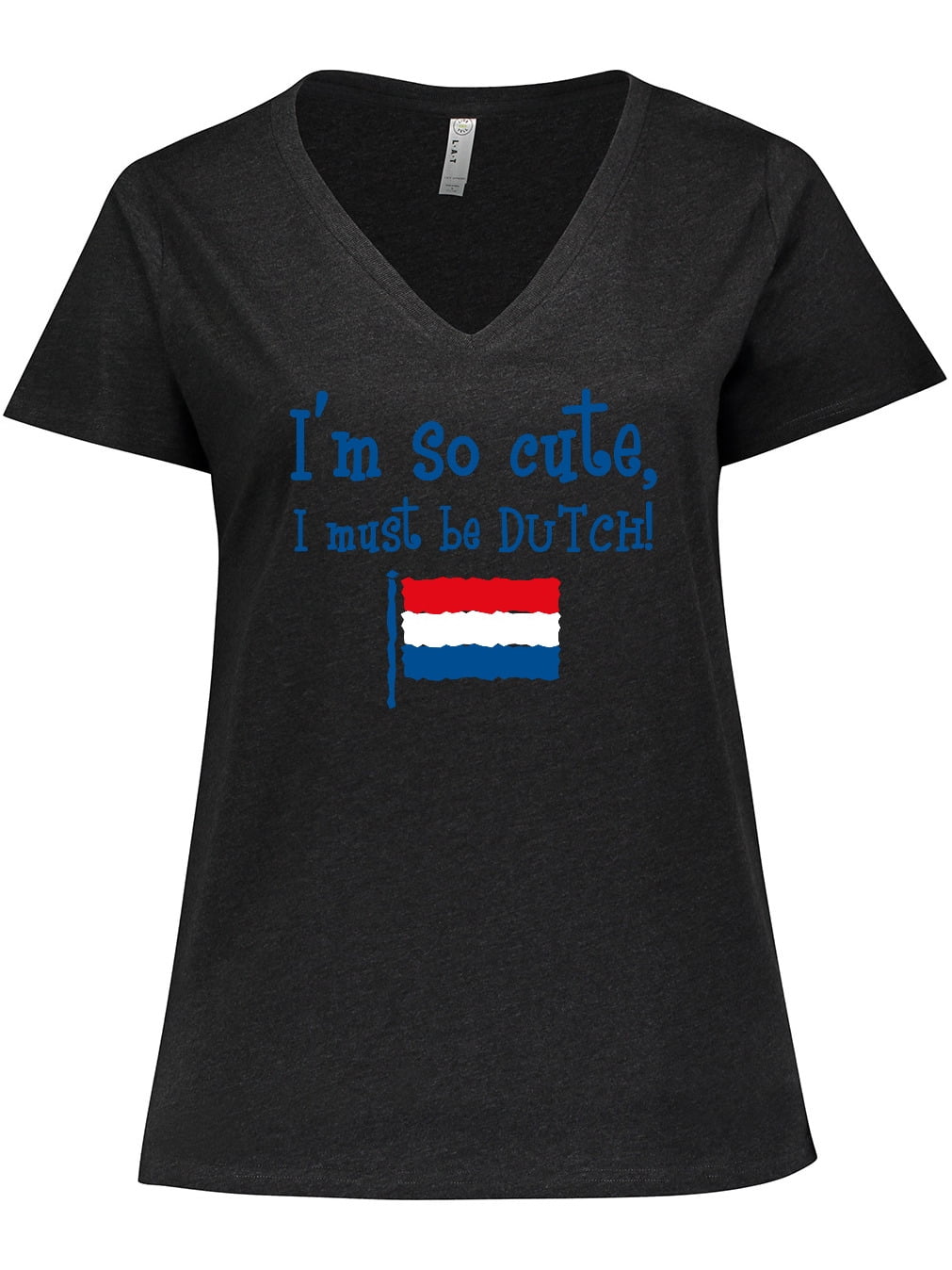 Inktastic So Cute Dutch Women’s Plus Size V-Neck T-Shirt - Walmart.com