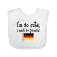 thumbnail image 1 of Inktastic So Cute German Boys or Girls Baby Bib, 1 of 4