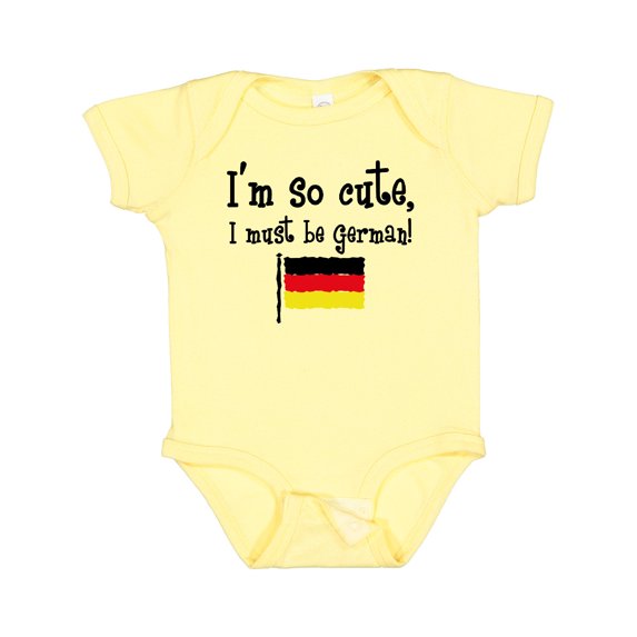 Inktastic So Cute German Boys or Girls Baby Bodysuit