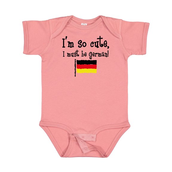 Inktastic So Cute German Boys or Girls Baby Bodysuit